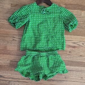 Kate Spade 4T Toddler Ruffle 2pc Top and Bottom Set